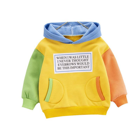 Autumn and winter children's hooded vests plus velvet to keep warm